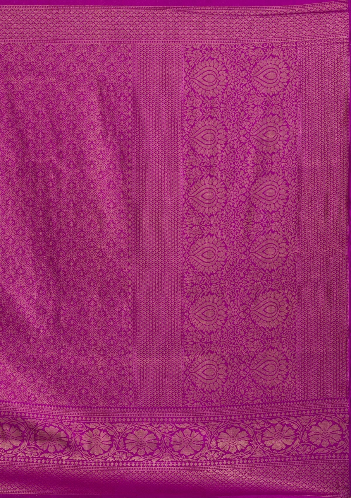Purple Zariwork Art Silk Saree-Koskii