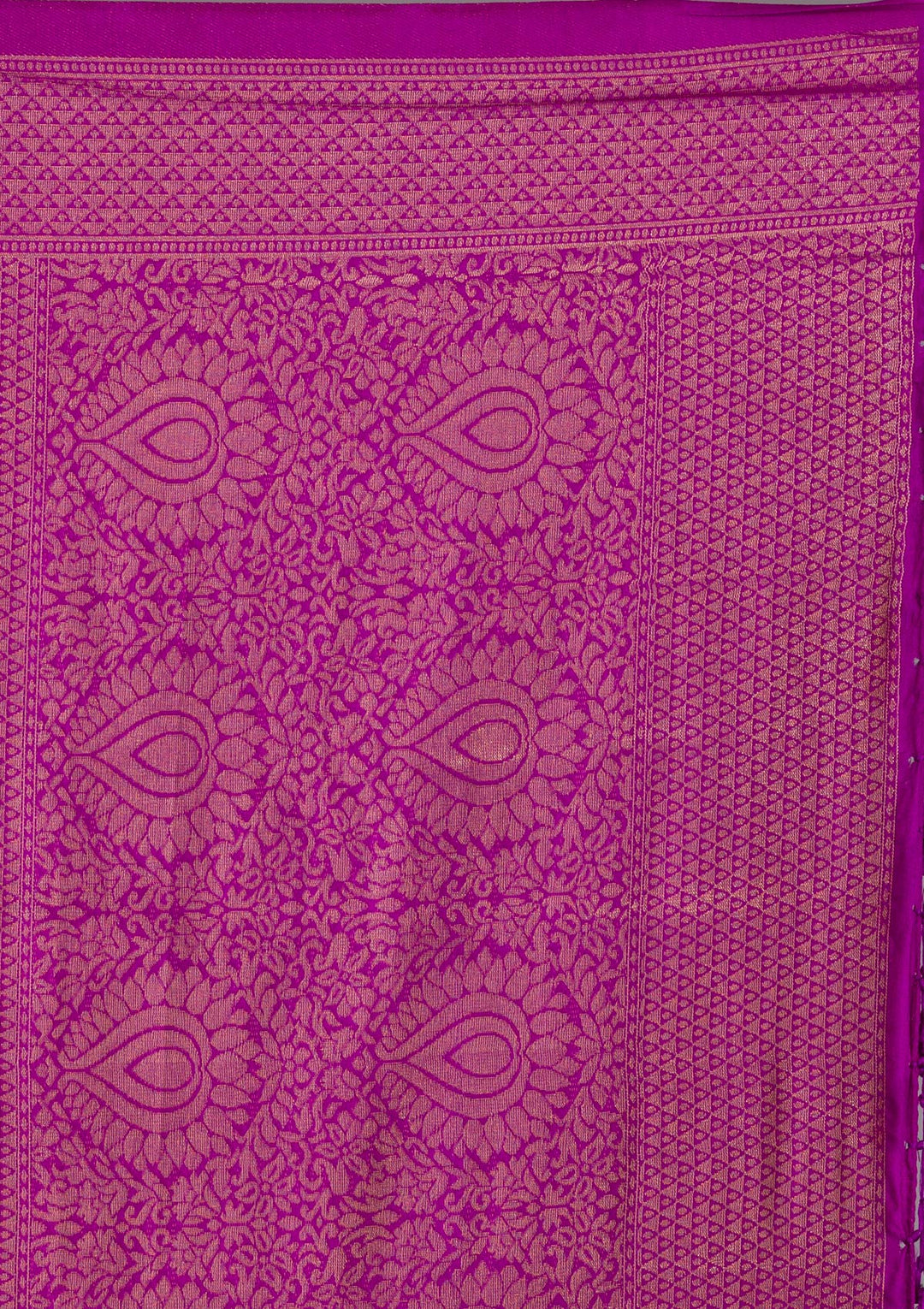 Purple Zariwork Art Silk Saree-Koskii