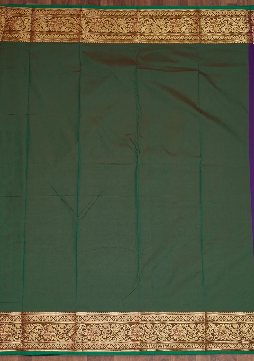 Purple Zariwork Banarasi Saree - Koskii