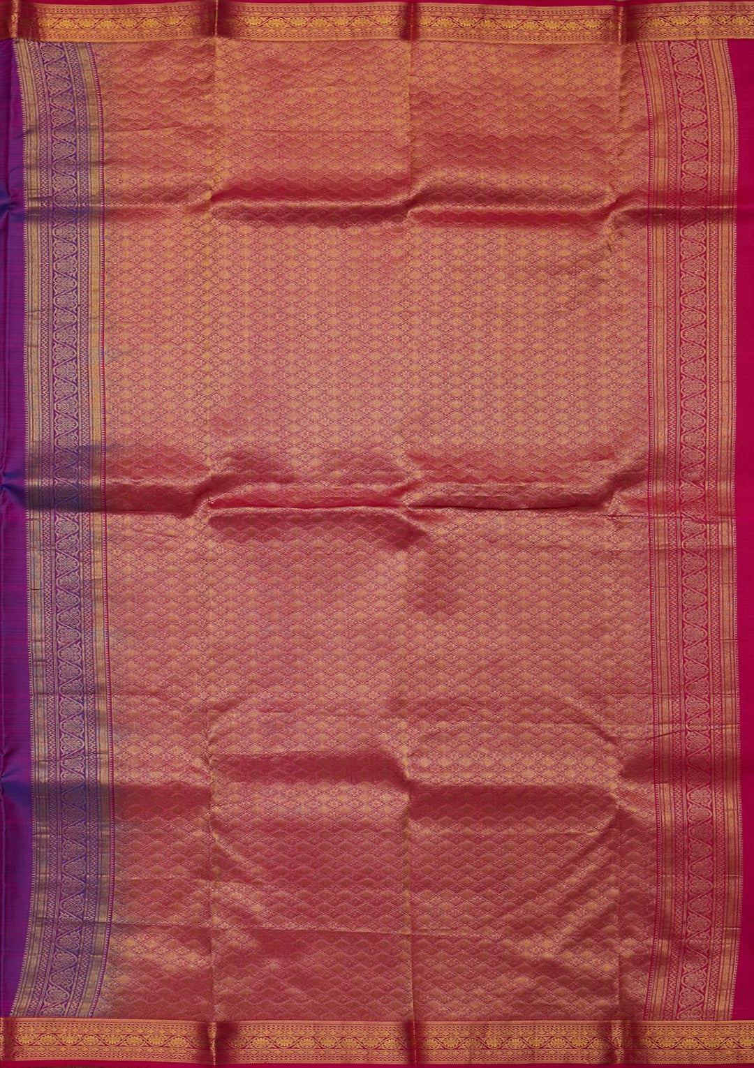 Purple Zariwork Pure Silk Designer Saree - koskii