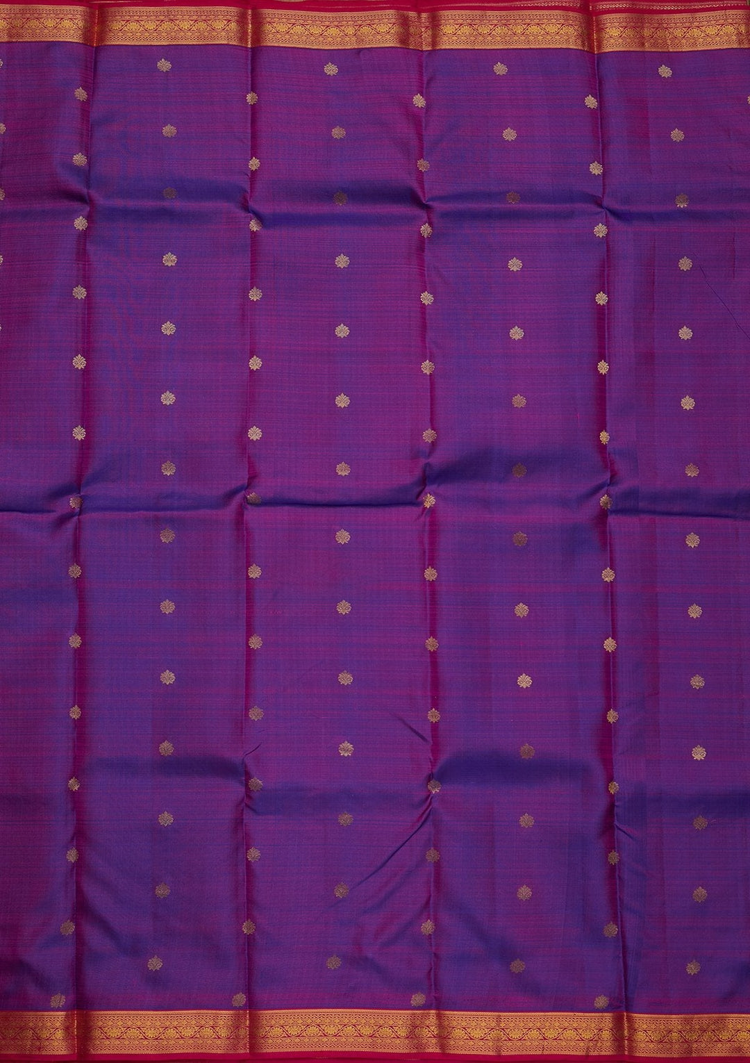 Purple Zariwork Pure Silk Designer Saree - koskii