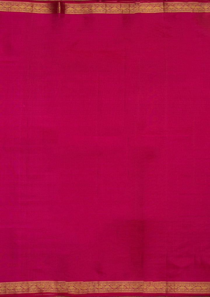 Purple Zariwork Pure Silk Designer Saree - koskii