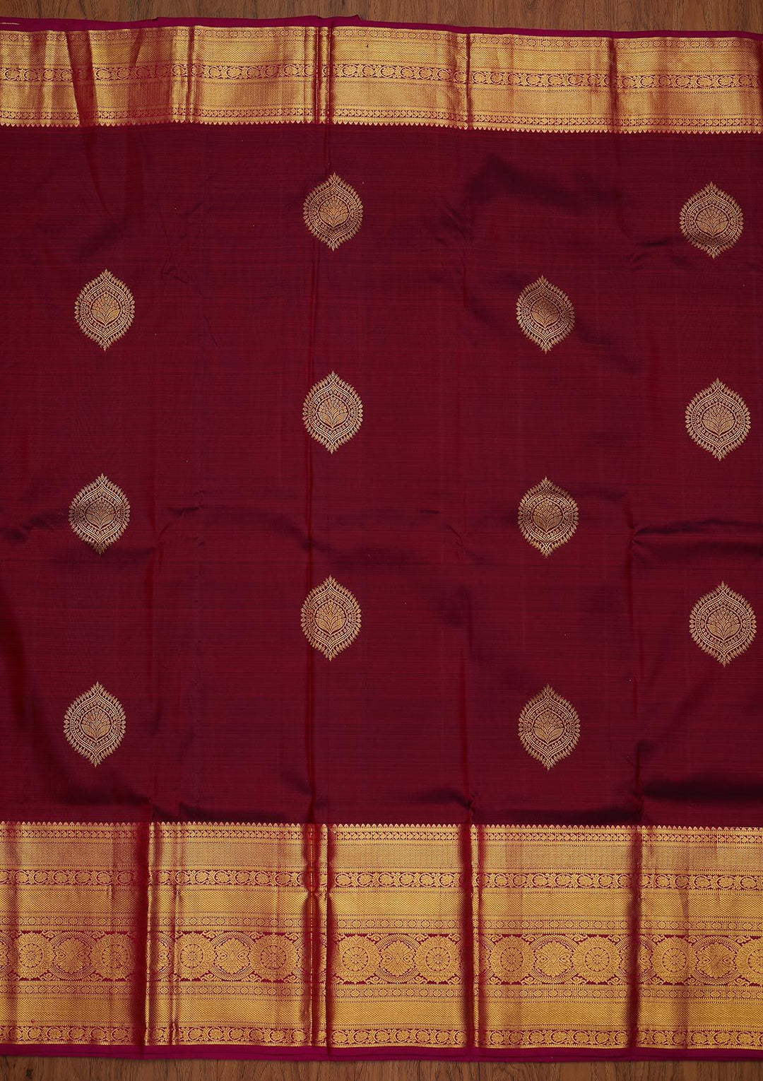Purple Zariwork Pure Silk Designer Saree - koskii