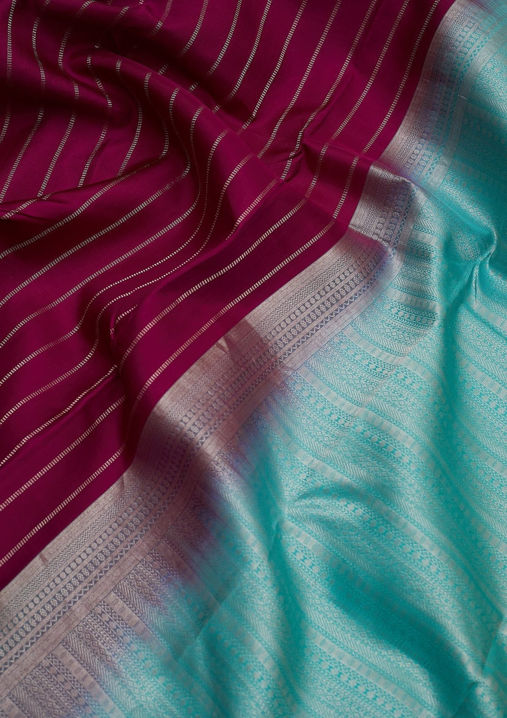Purple Zariwork Pure Silk Designer Saree - koskii