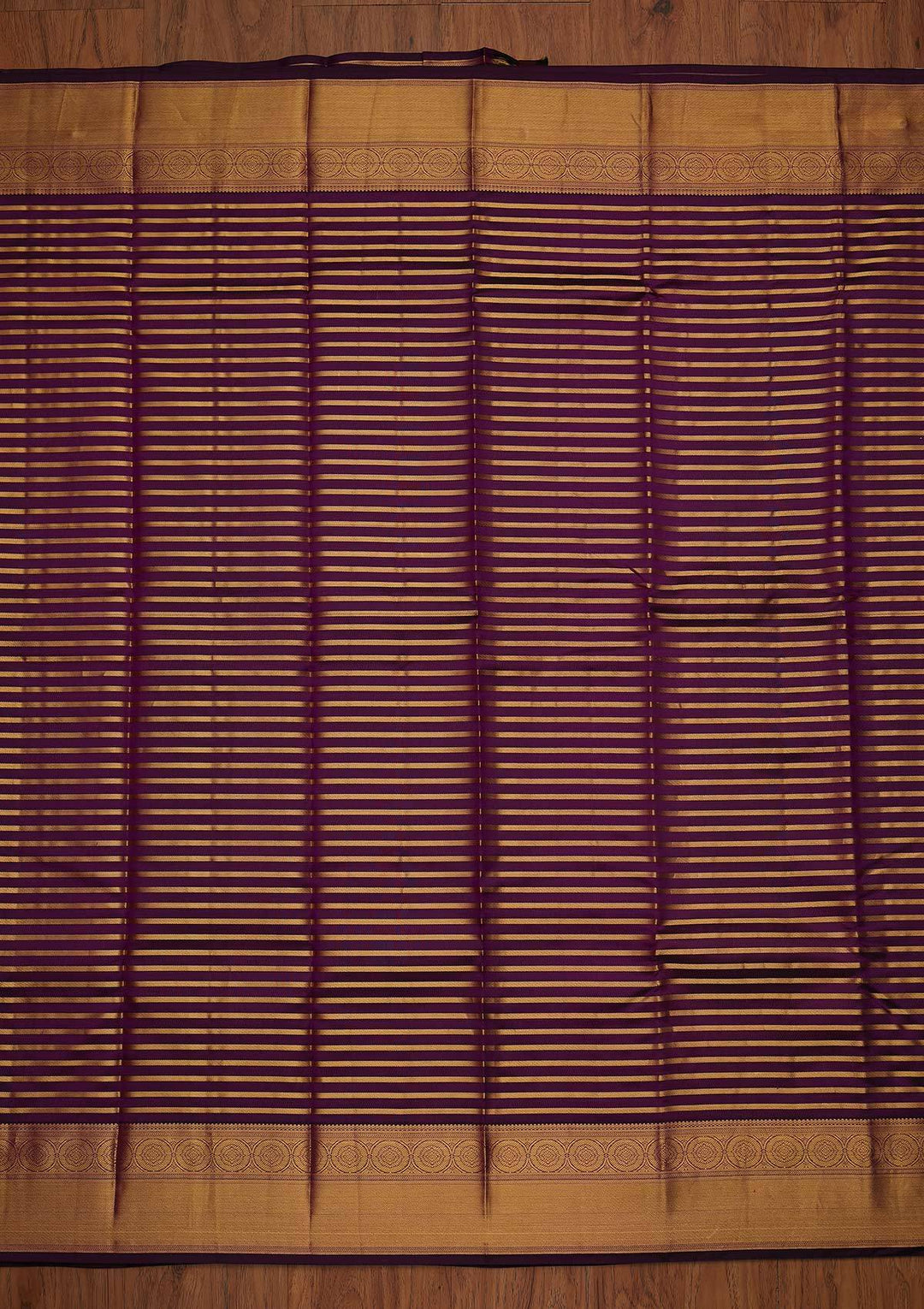Purple Zariwork Pure Silk Designer Saree - koskii