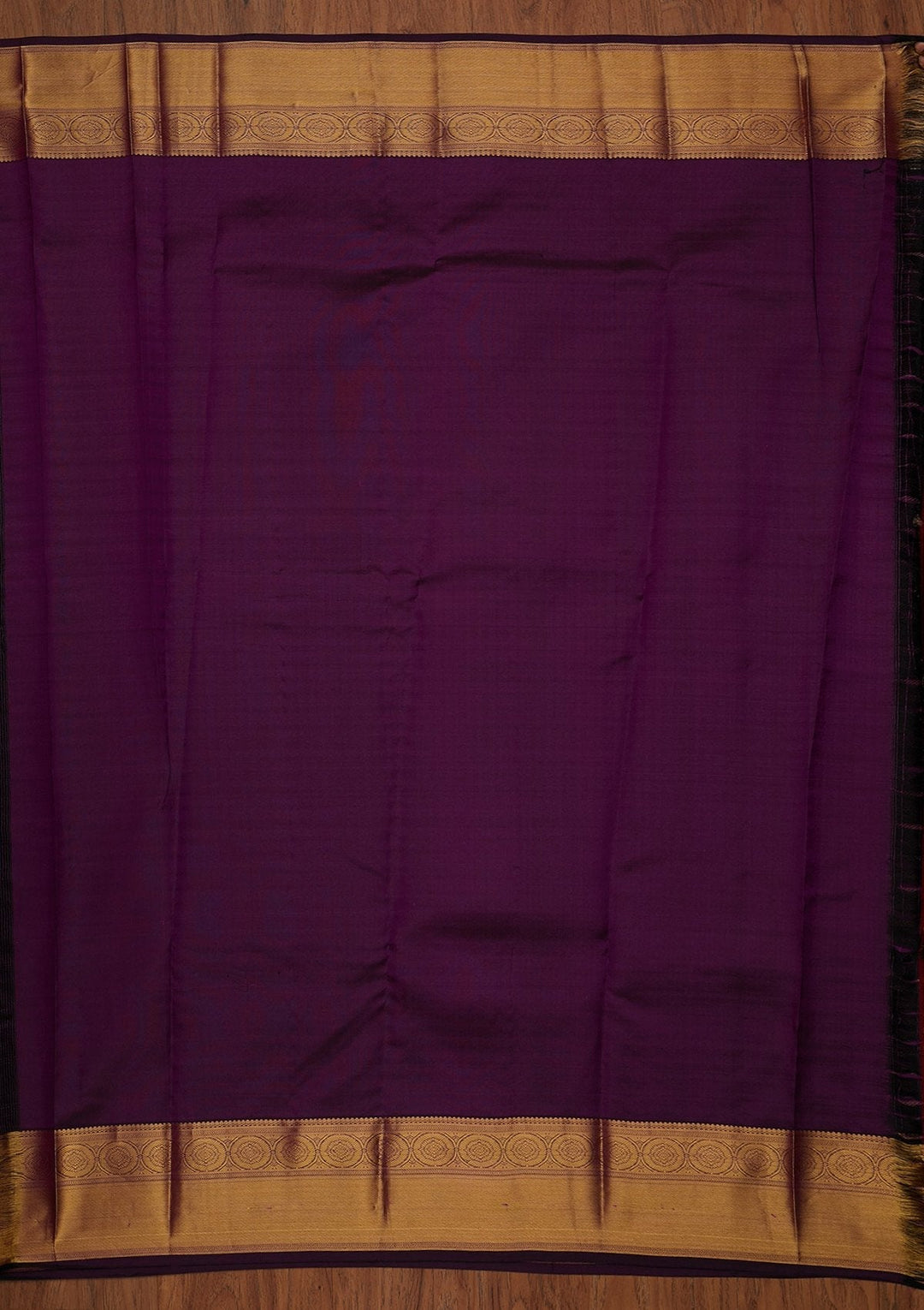Purple Zariwork Pure Silk Designer Saree - koskii