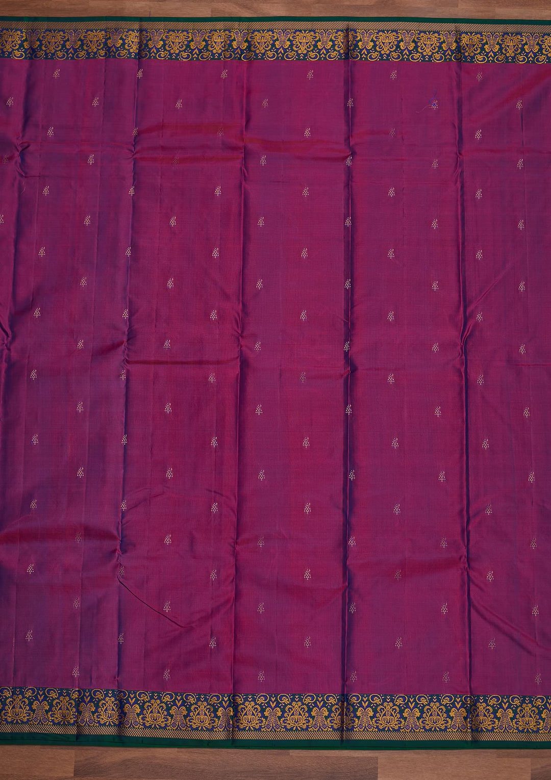 Purple Zariwork Pure Silk Designer Saree - Koskii