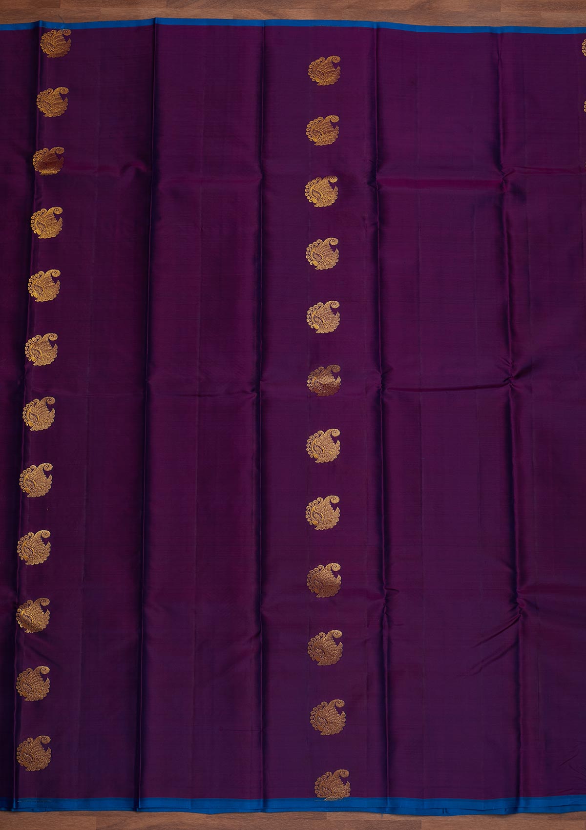 Purple Zariwork Pure Silk Designer Saree - Koskii