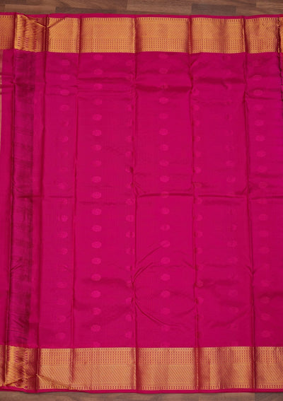 Purple Zariwork Pure Silk Designer Saree - Koskii