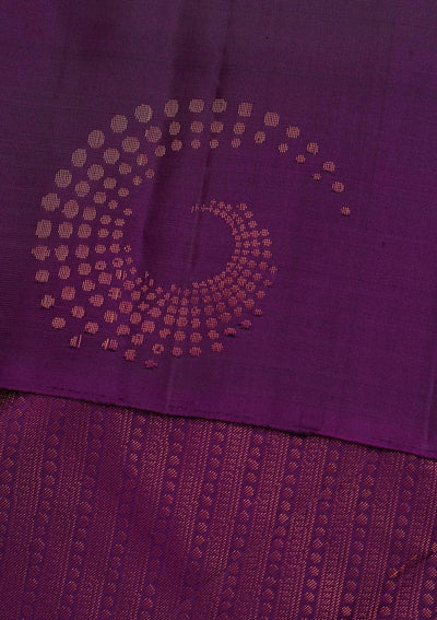 Purple Zariwork Pure Silk Designer Saree - Koskii