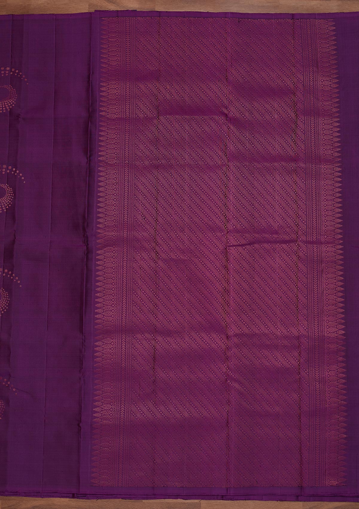 Purple Zariwork Pure Silk Designer Saree - Koskii