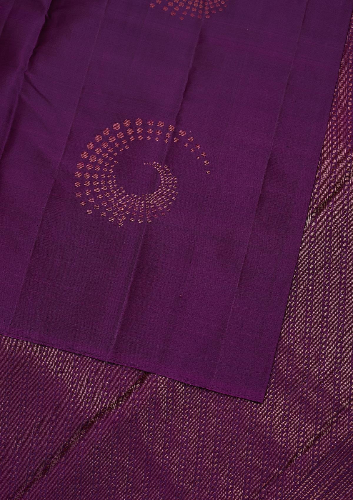 Purple Zariwork Pure Silk Designer Saree - Koskii