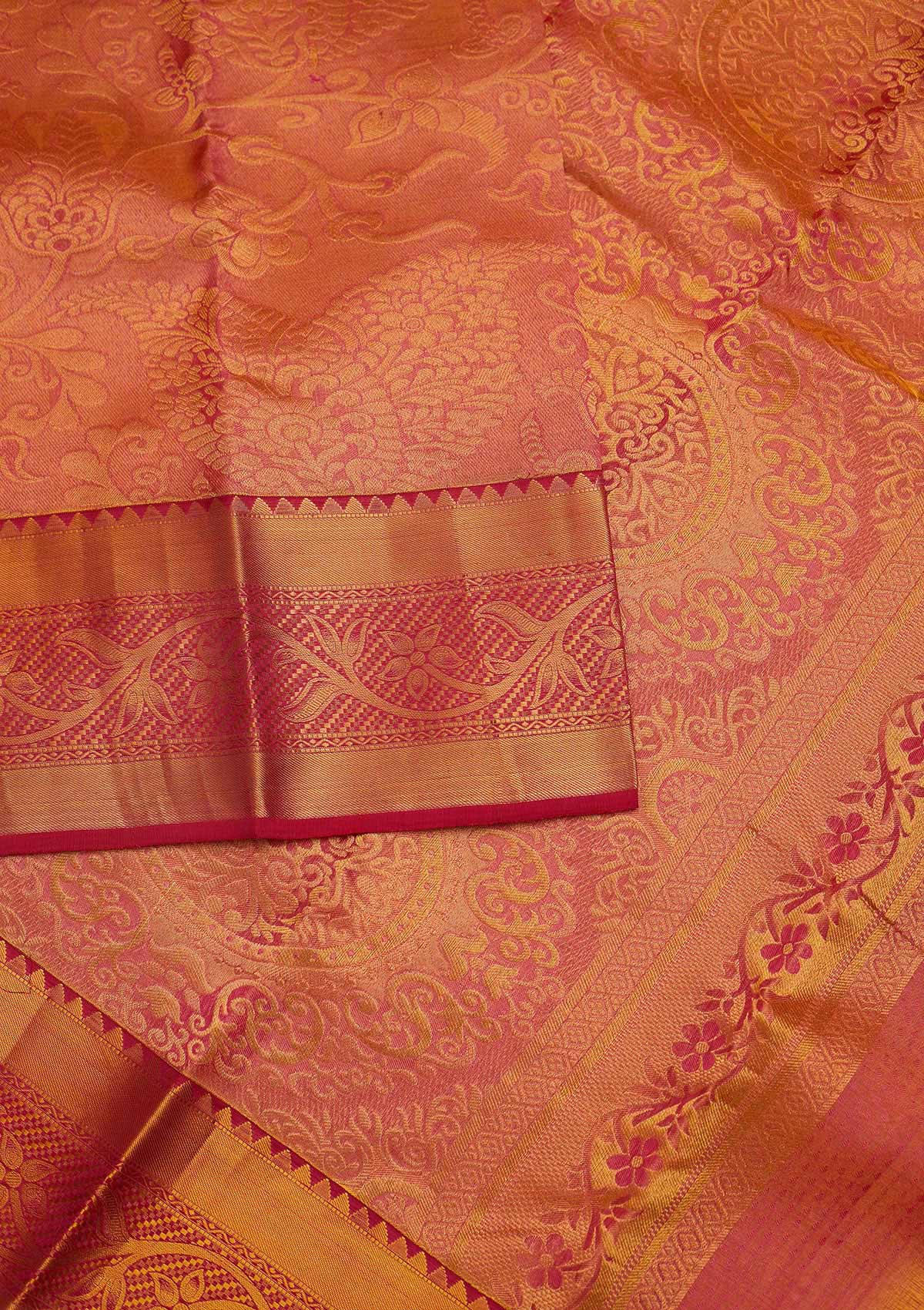 Purple Zariwork Pure Silk Designer Saree - Koskii