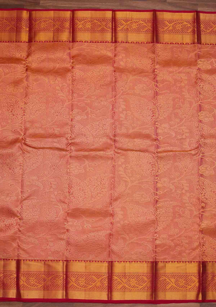 Purple Zariwork Pure Silk Designer Saree - Koskii