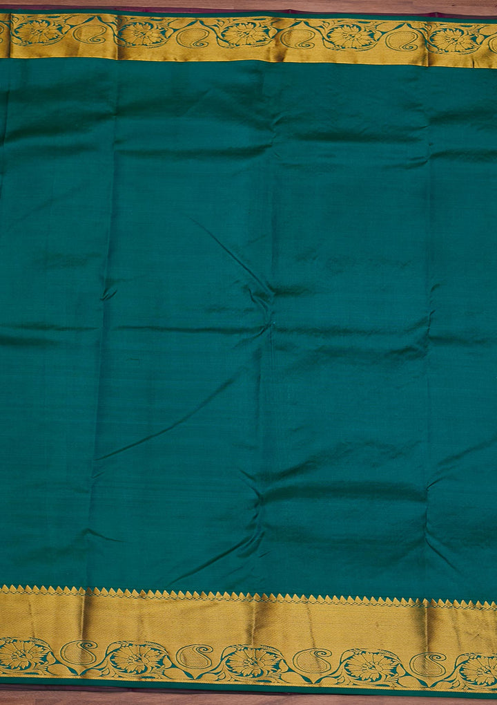 Purple Zariwork Pure Silk Designer Saree - Koskii