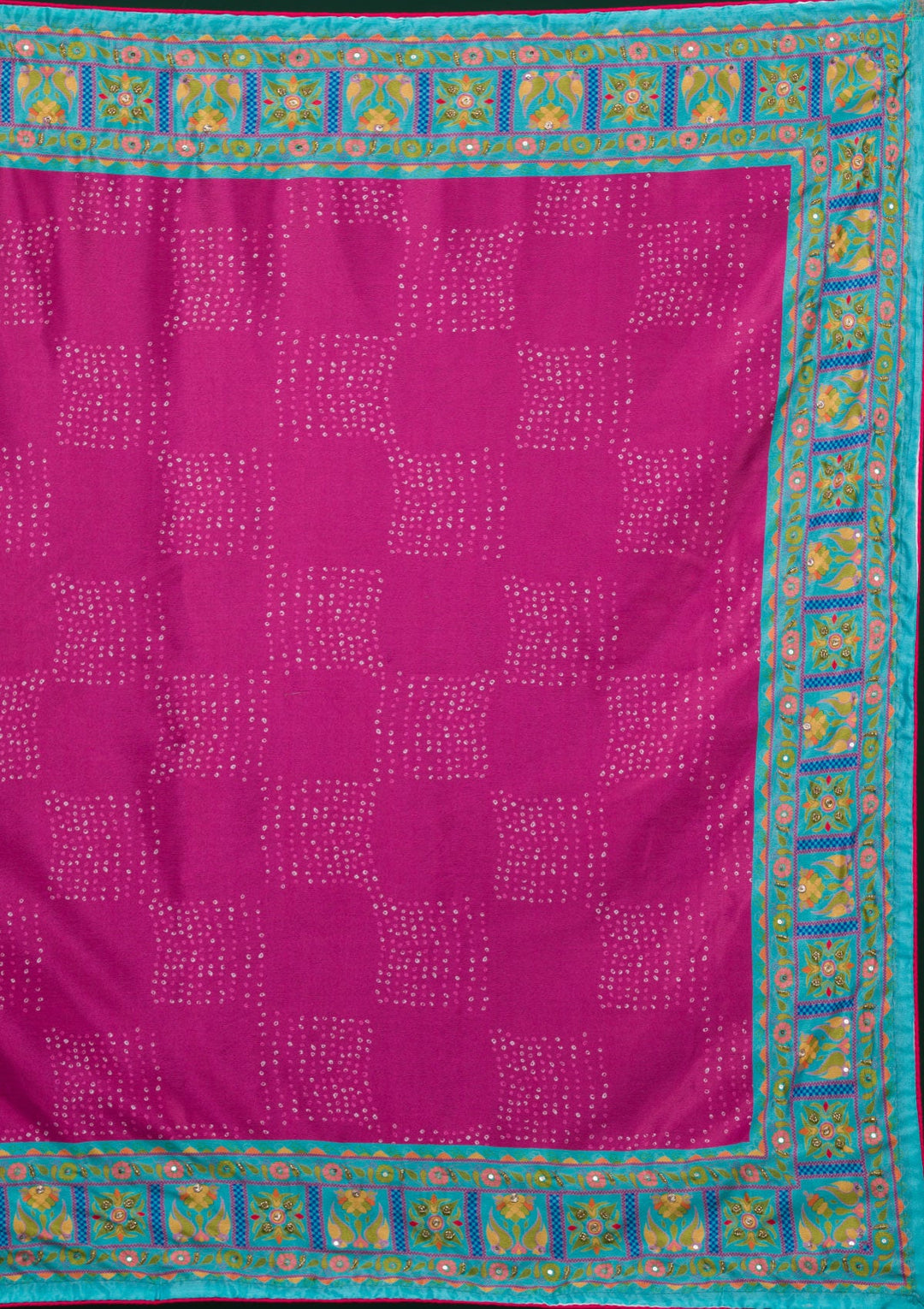 Rama Green Gotapatti Art Silk Lehenga-koskii