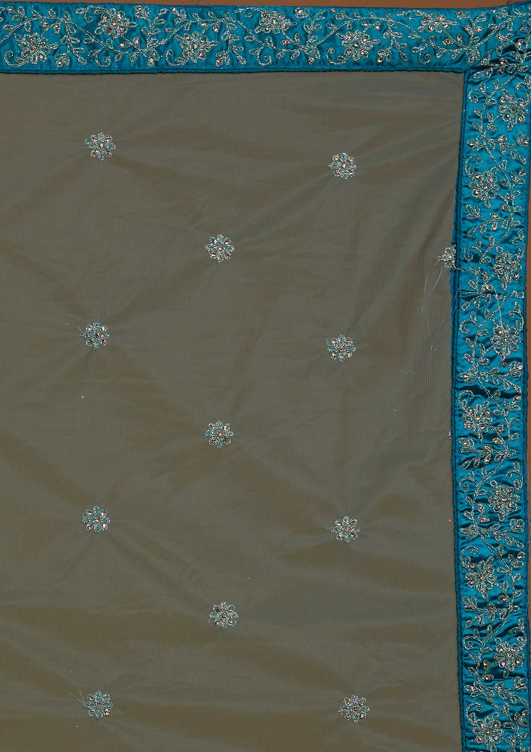 Rama Green Stonework Net Designer Lehenga-Koskii