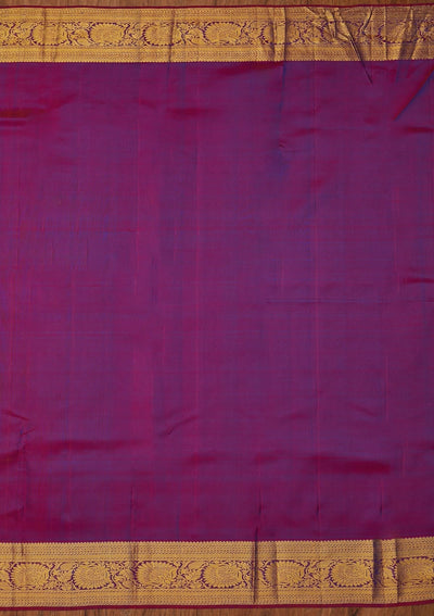 Rama Green Zariwork Pure Silk Designer Saree - koskii