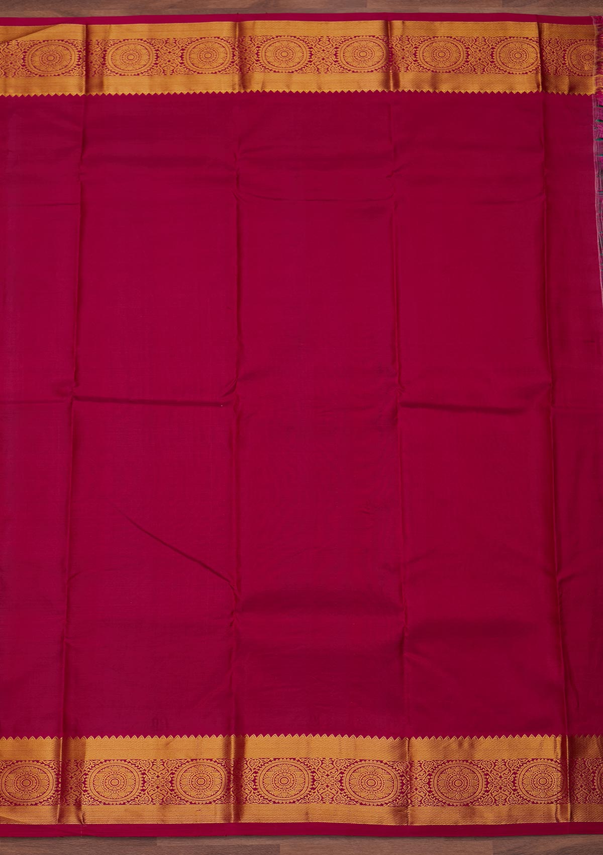 Rama Green Zariwork Pure Silk Designer Saree - Koskii