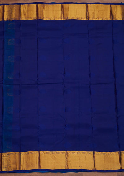 Rama Green Zariwork Pure Silk Designer Saree - Koskii