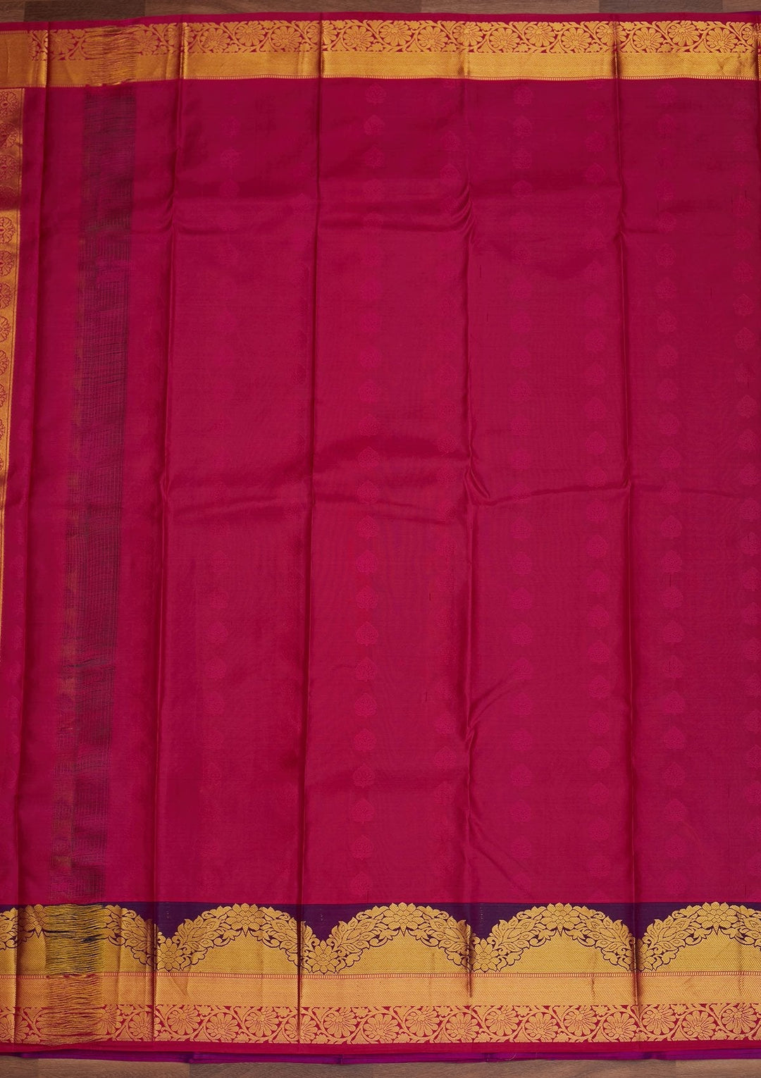 Rama Green Zariwork Pure Silk Designer Saree - Koskii