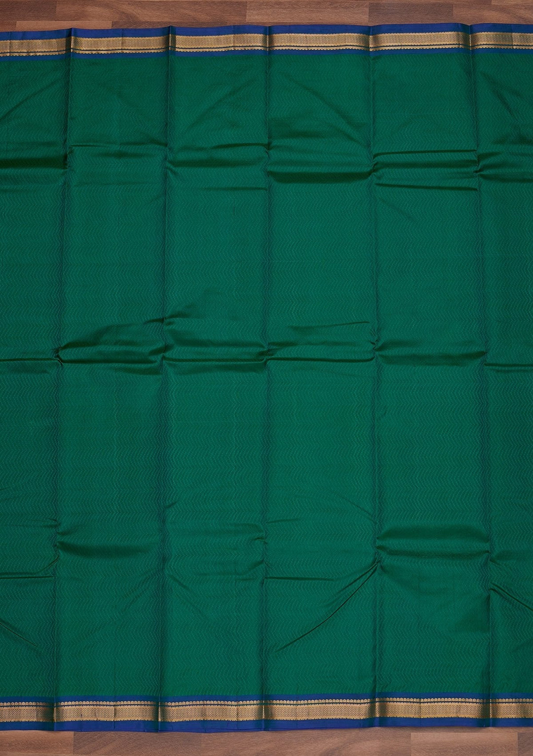 Rama Green Zariwork Pure Silk Designer Saree - Koskii