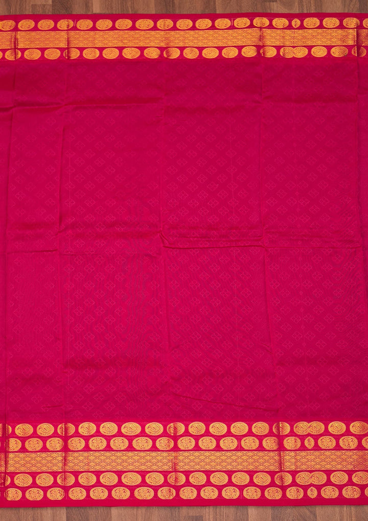Rama Green Zariwork Pure Silk Saree - Koskii