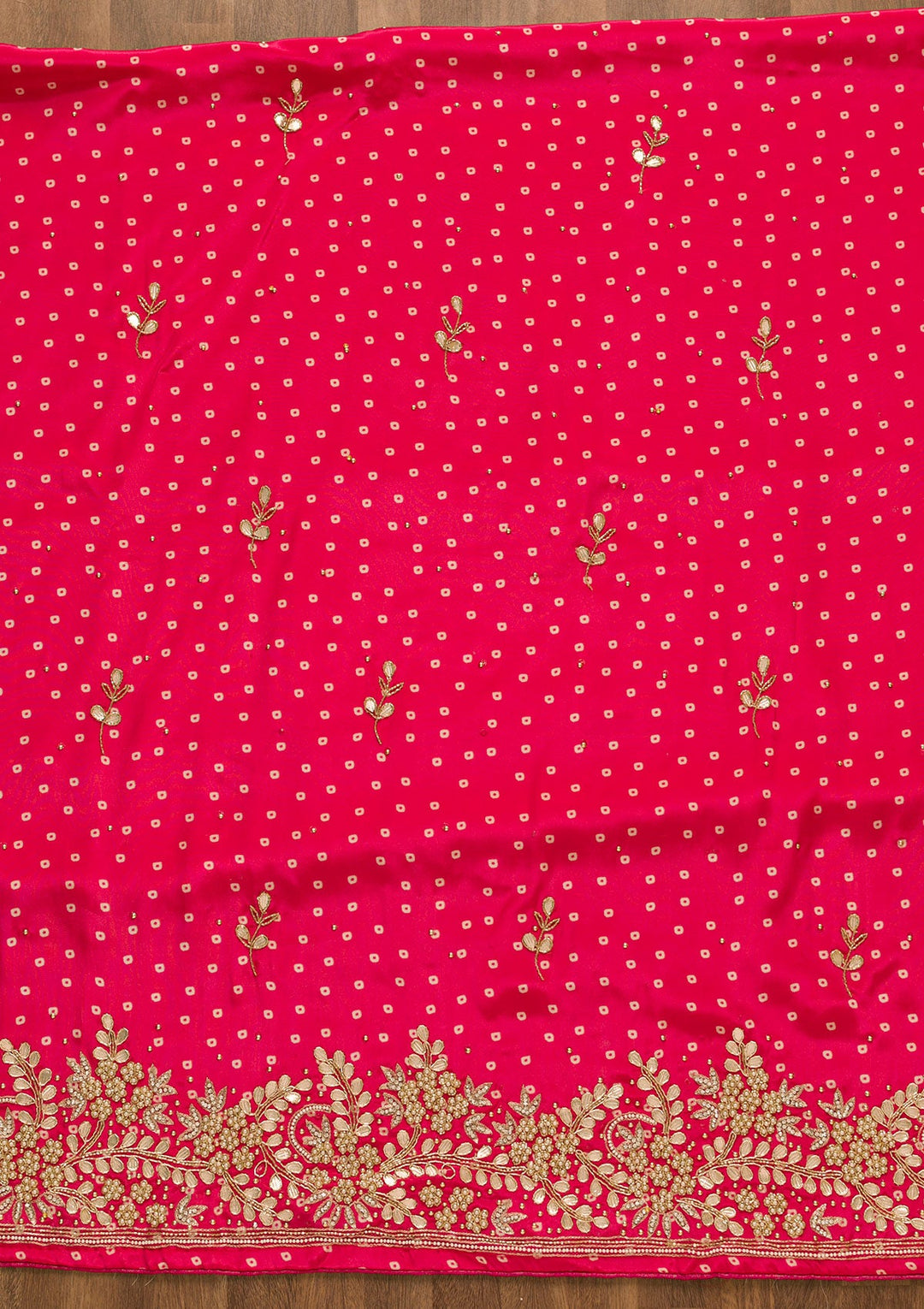 Rani Pink Gotapatti Brocade Salwar Kameez-Koskii