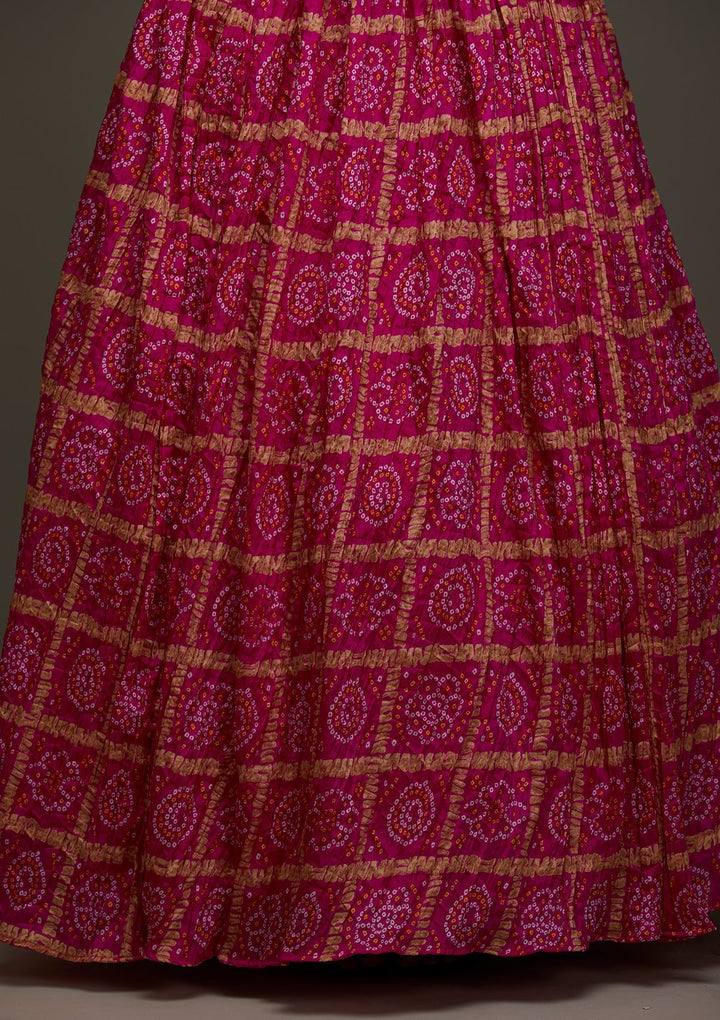 Rani Pink Sequins Georgette Designer Lehenga - Koskii