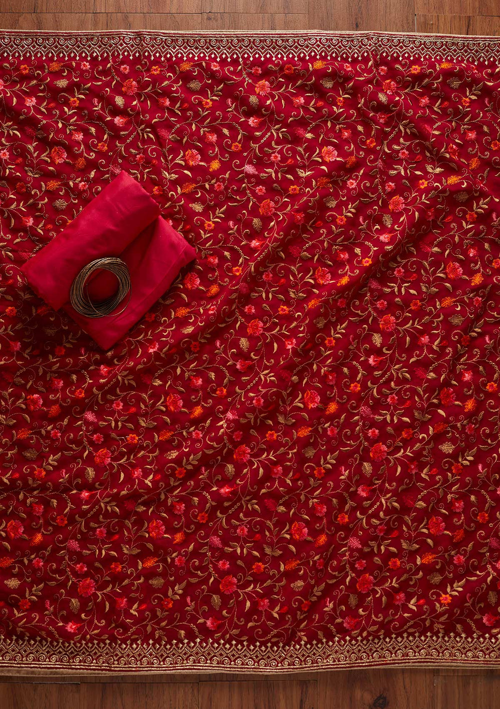 Rani Pink Sequins Georgette Designer Unstitched Salwar Suit - koskii