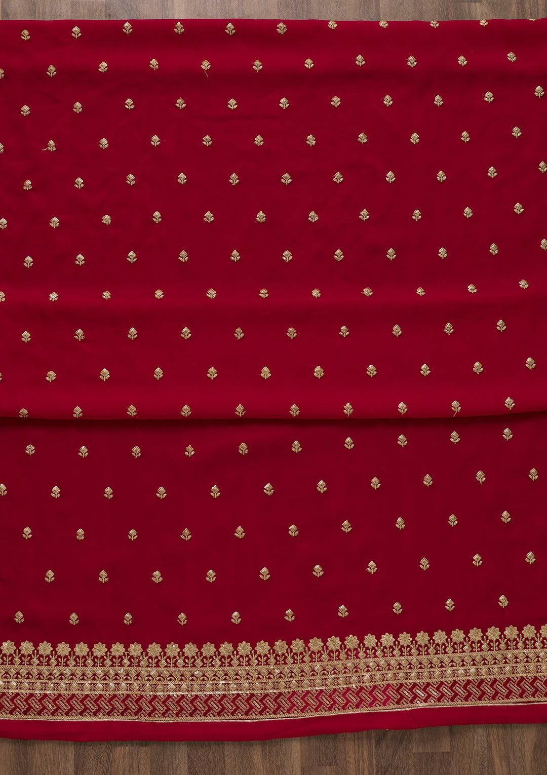 Rani Pink Sequins Georgette Unstitched Salwar Suit-Koskii