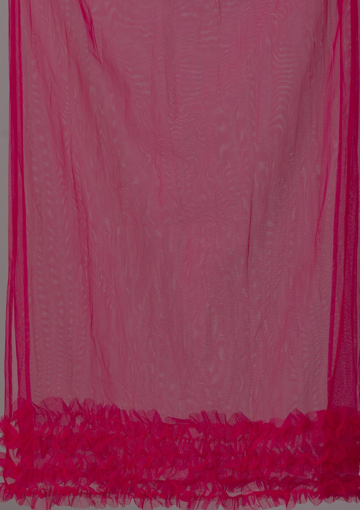 Rani Pink Silver Stonework Net Designer Lehenga-Koskii
