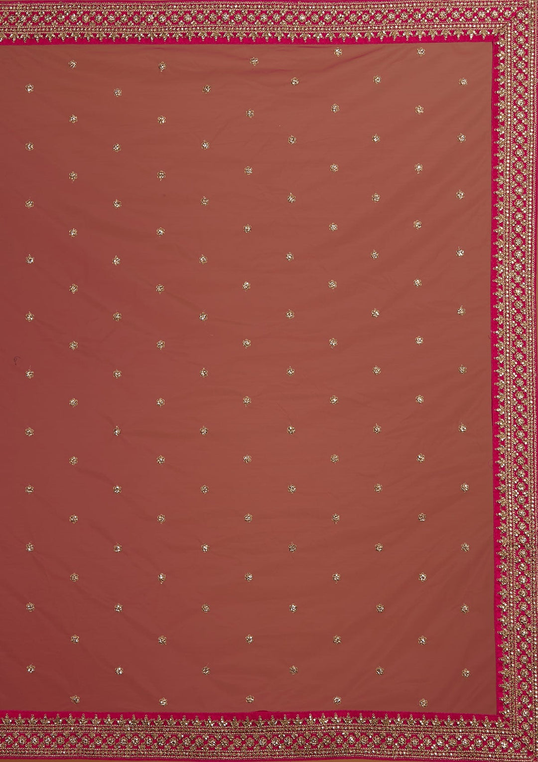 Rani Pink Stonework Raw Silk Designer Readymade Lehenga - Koskii