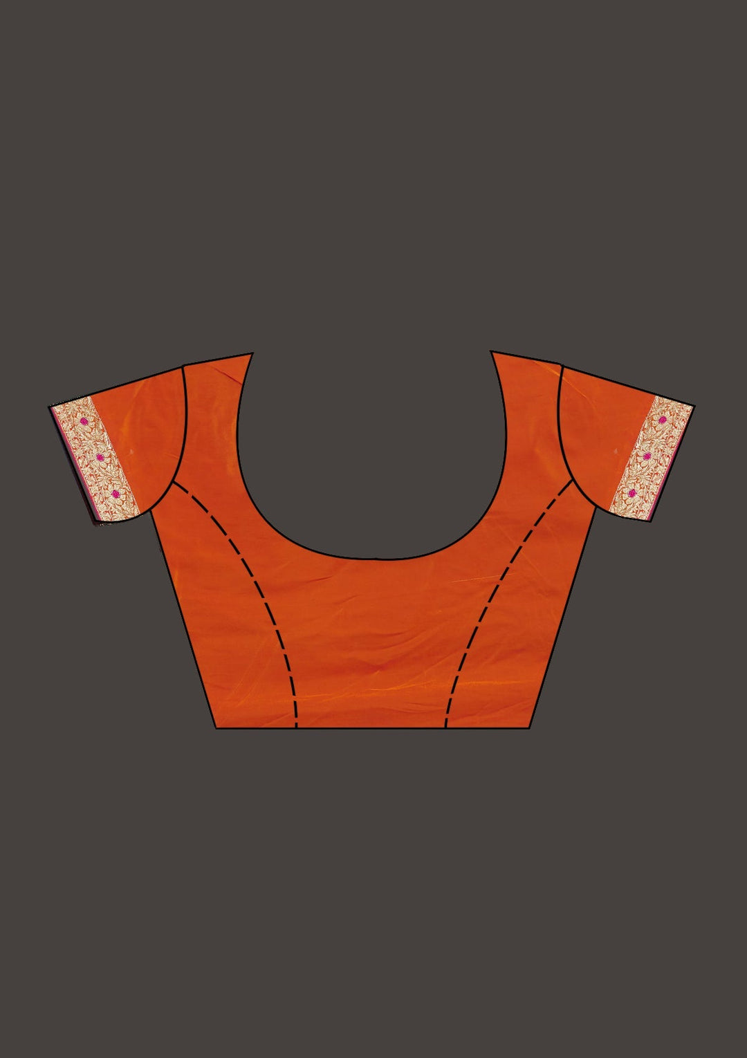 Rani Pink Stonework Semi Crepe Saree - Koskii