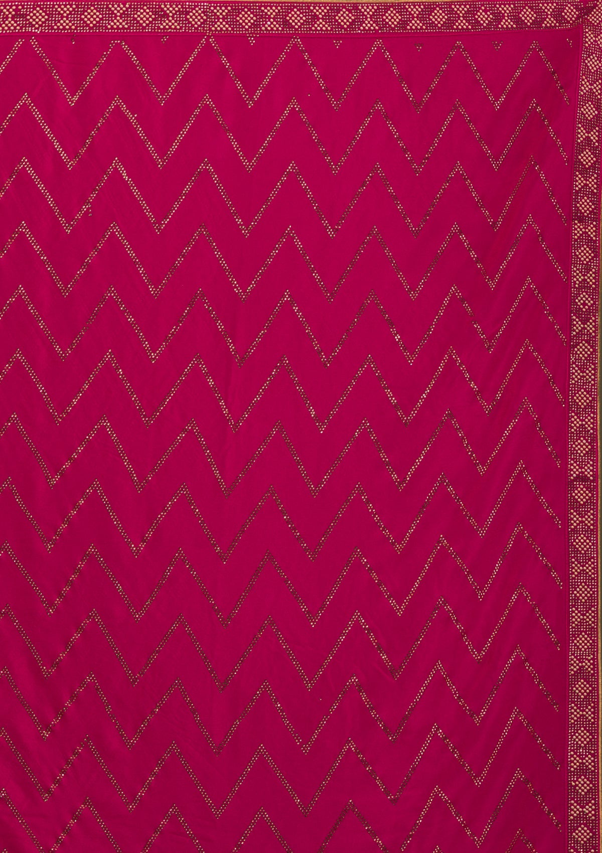 Mauve Printed Semi Crepe Unstitched Saree-Koskii