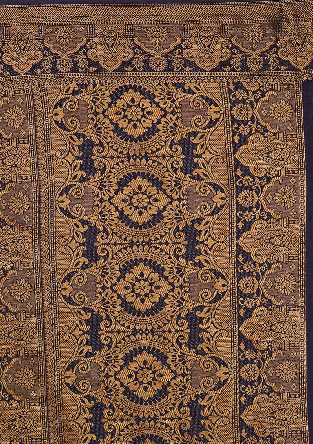 Rani Pink Zariwork Art Silk Saree-Koskii