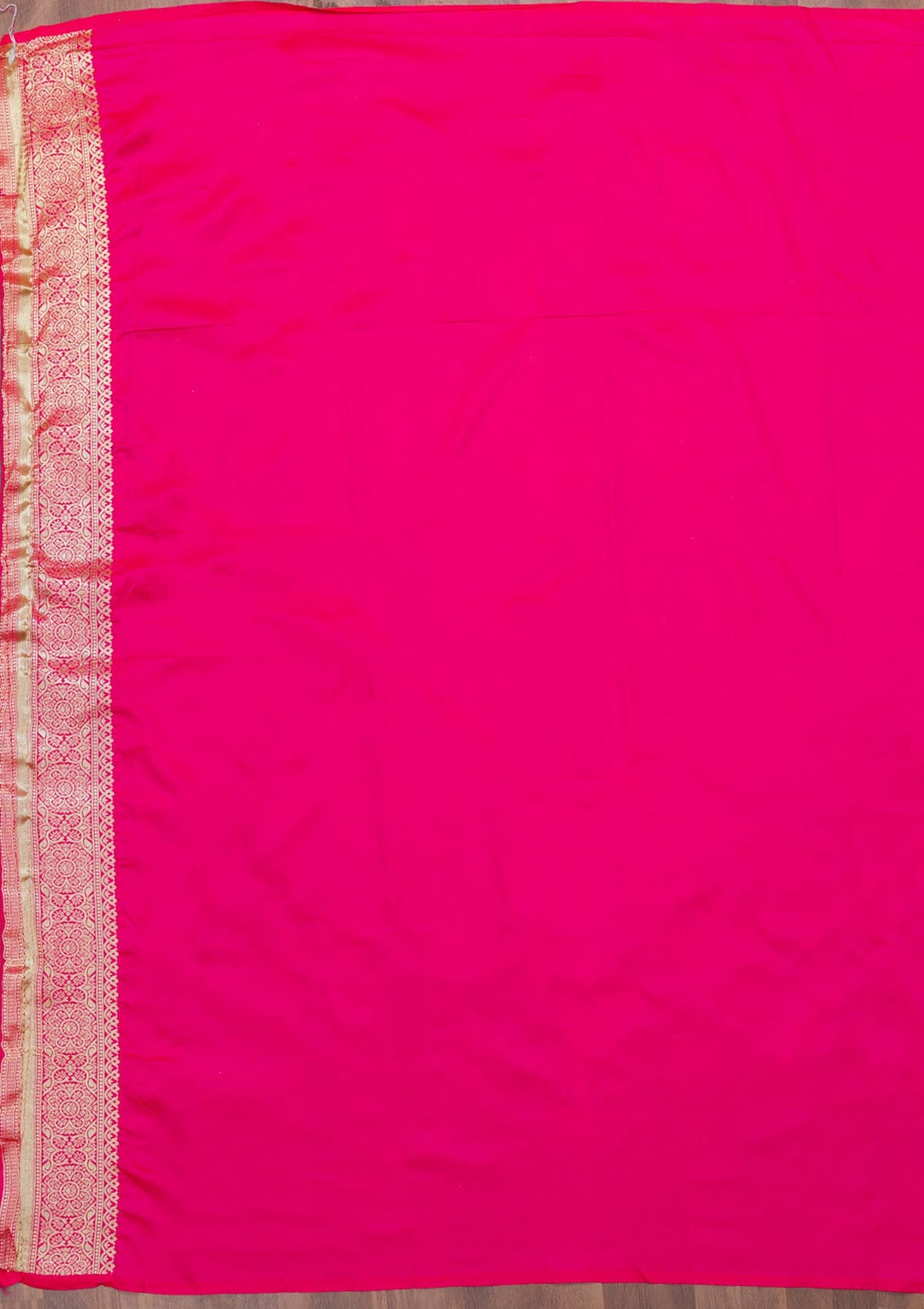 Rani Pink Zariwork Art Silk Saree-Koskii