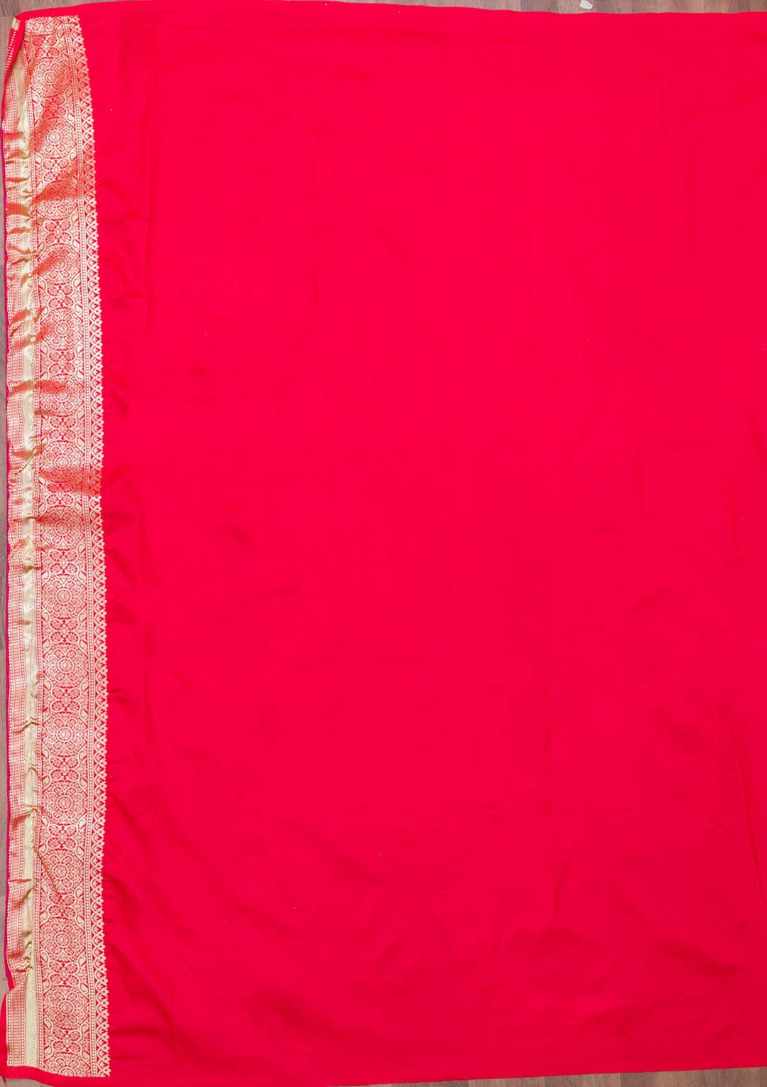 Rani Pink Zariwork Art Silk Saree-Koskii