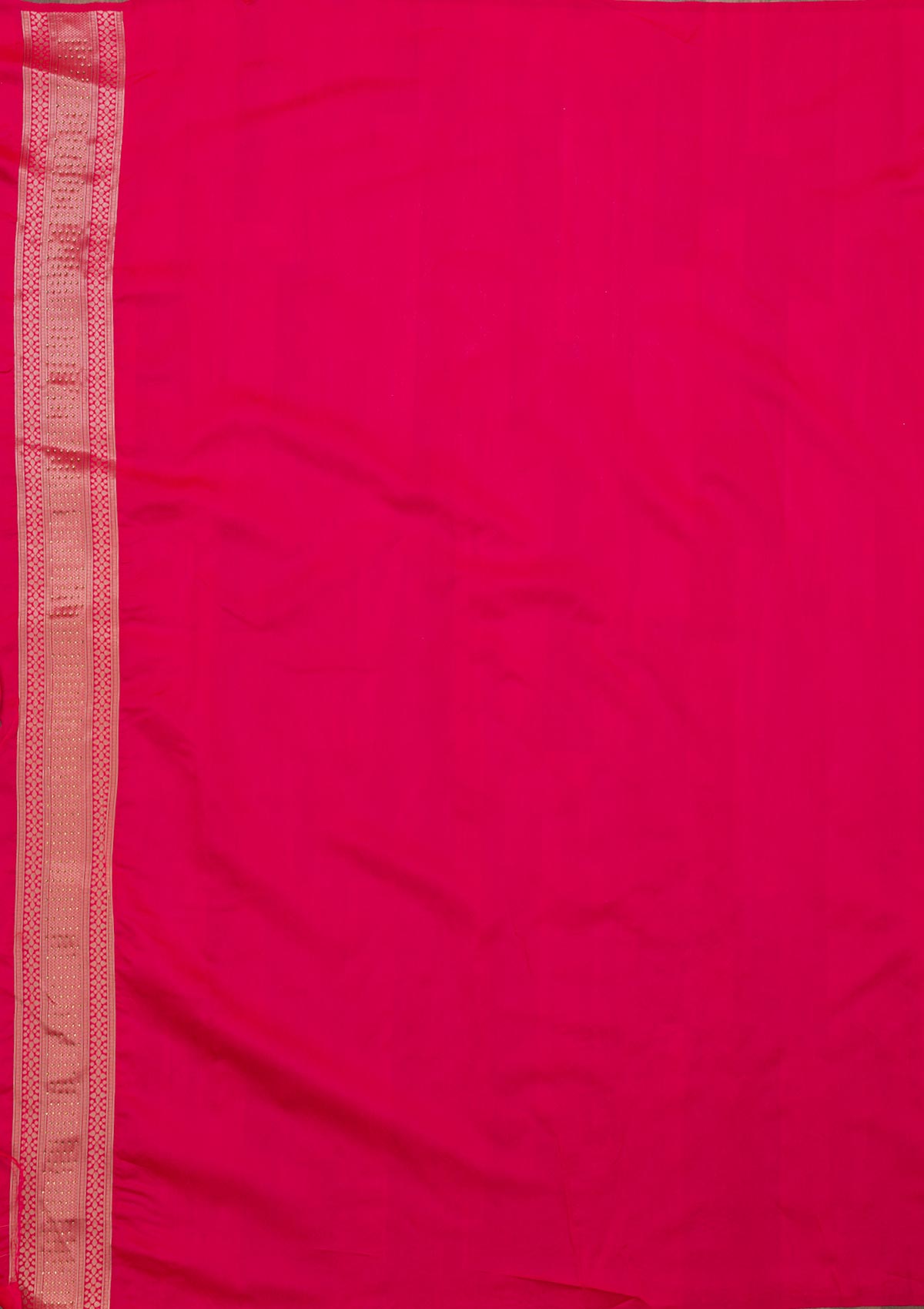 Rani Pink Zariwork Art Silk Saree-Koskii