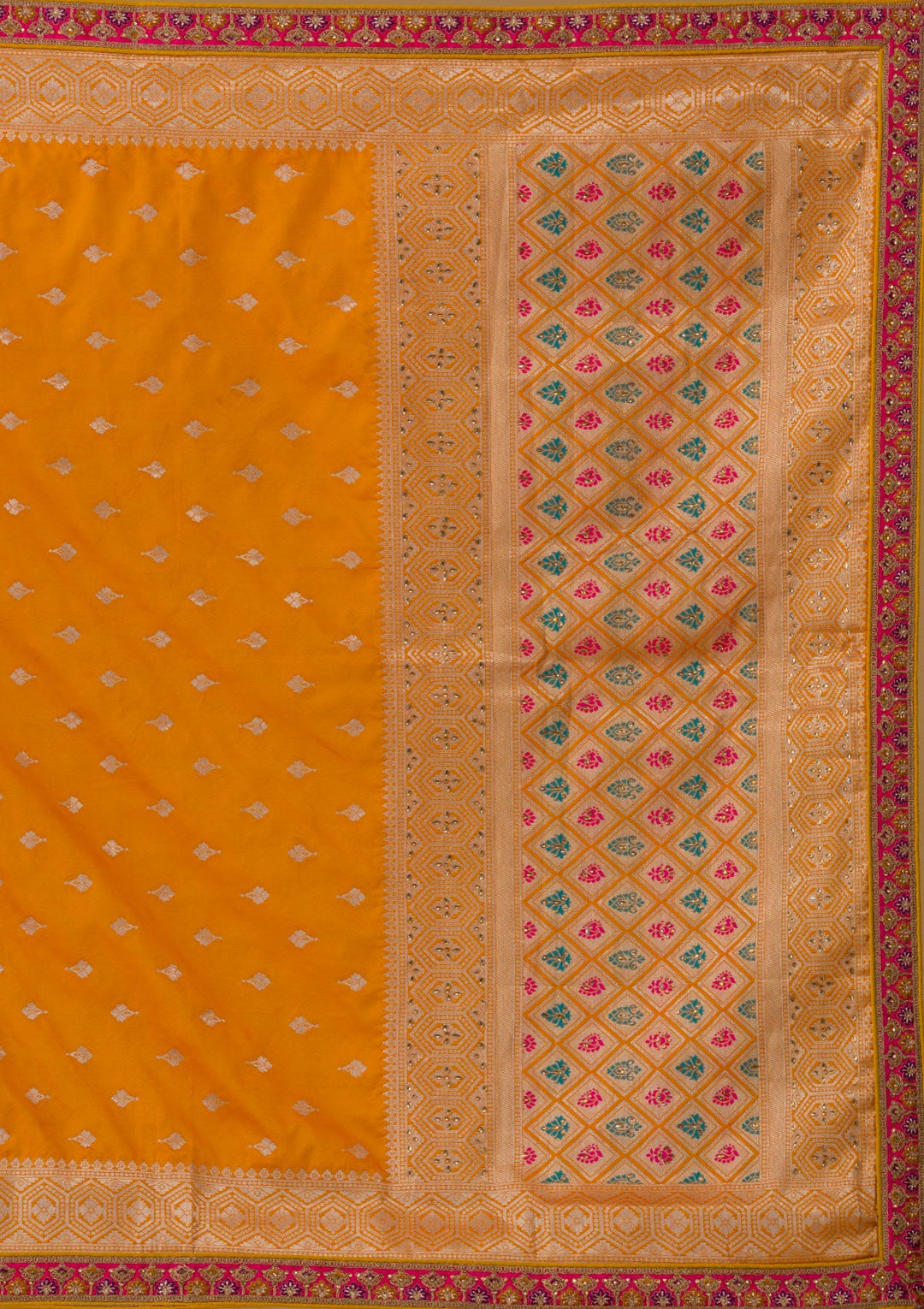 Rani Pink Zariwork Banarasi Lehenga-Koskii