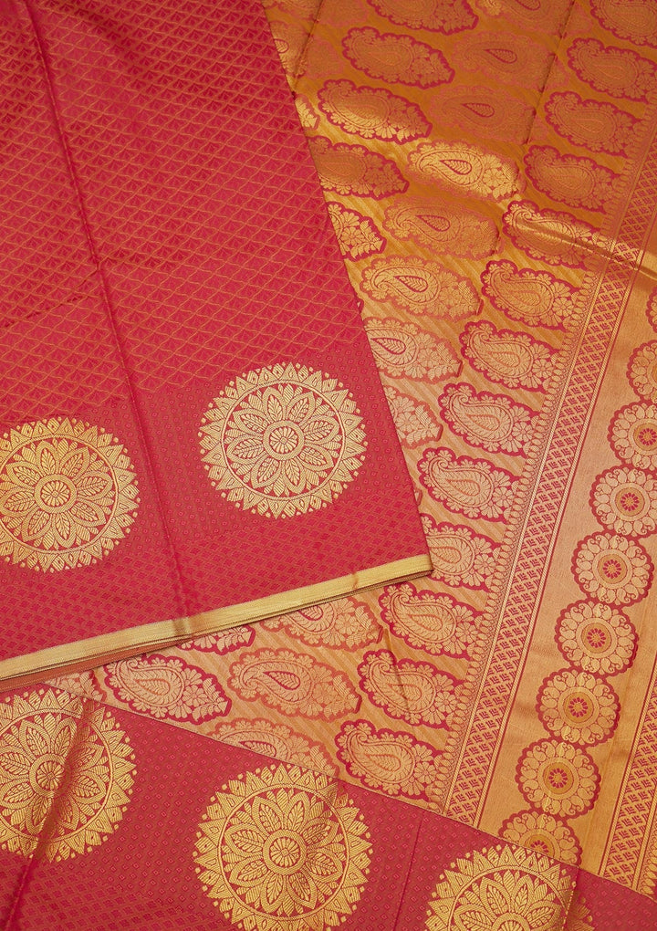 Rani Pink Zariwork Banarasi Saree - Koskii