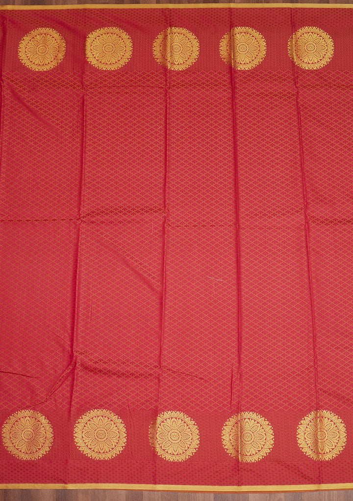 Rani Pink Zariwork Banarasi Saree - Koskii