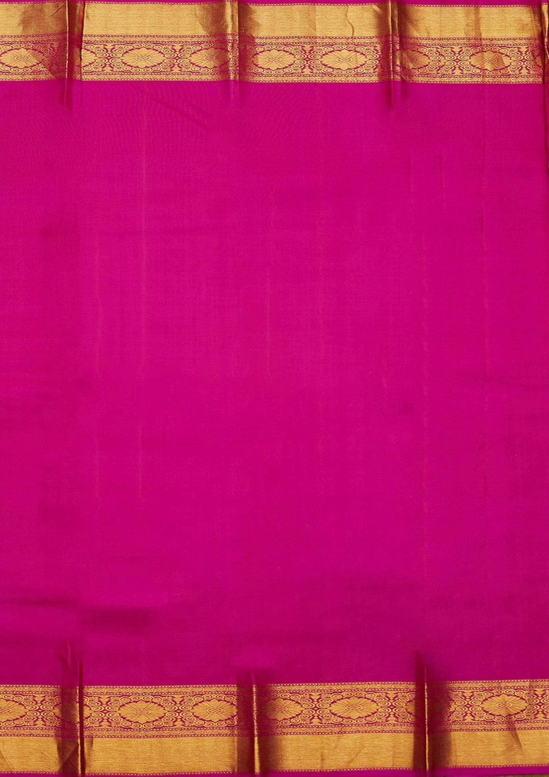 Rani Pink Zariwork Pure Silk Designer Saree - koskii