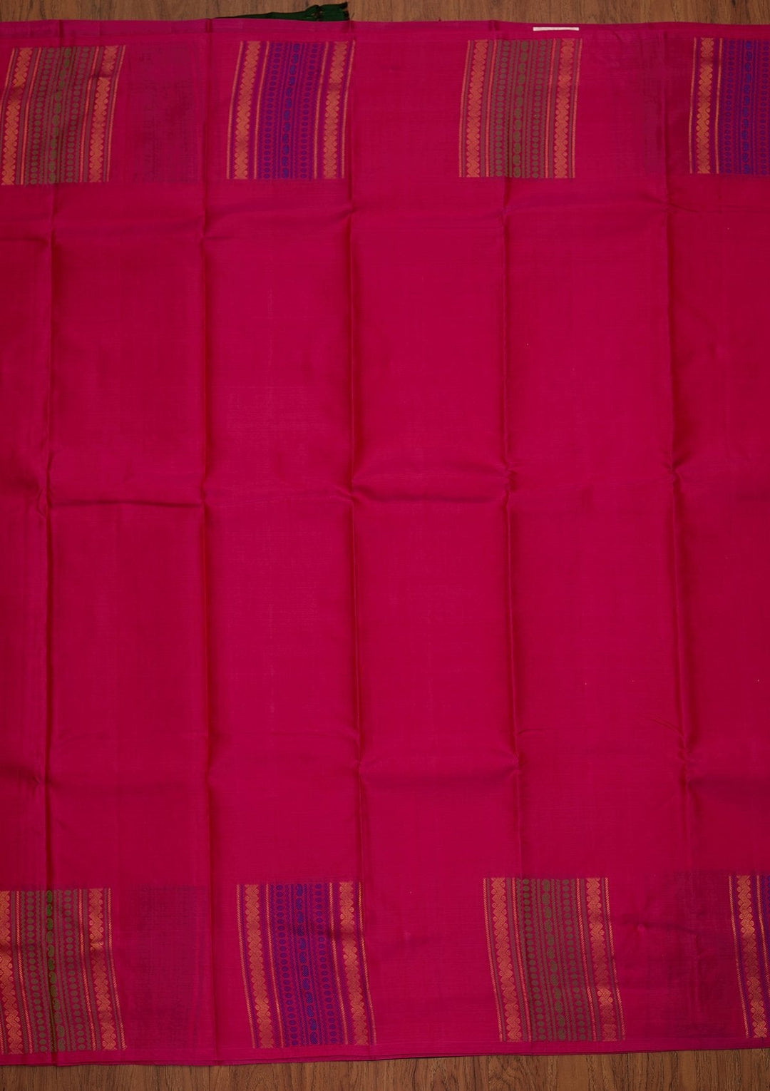 Rani Pink Zariwork Pure Silk Designer Saree - koskii