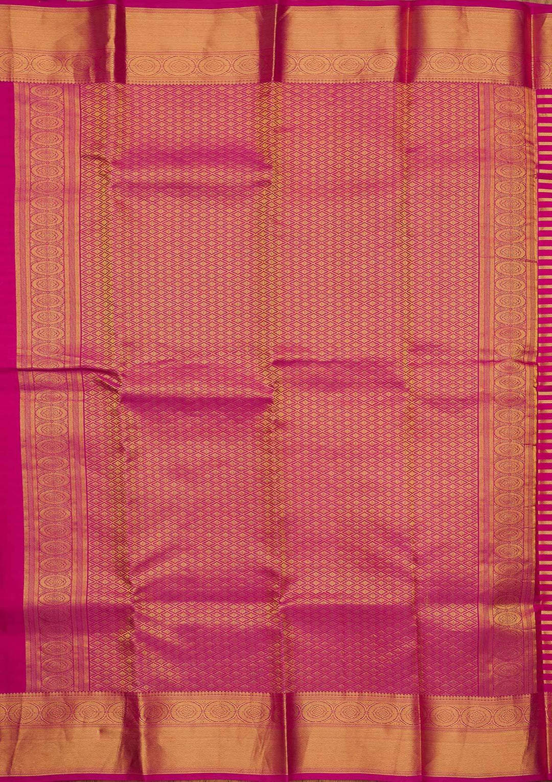 Rani Pink Zariwork Pure Silk Designer Saree - koskii