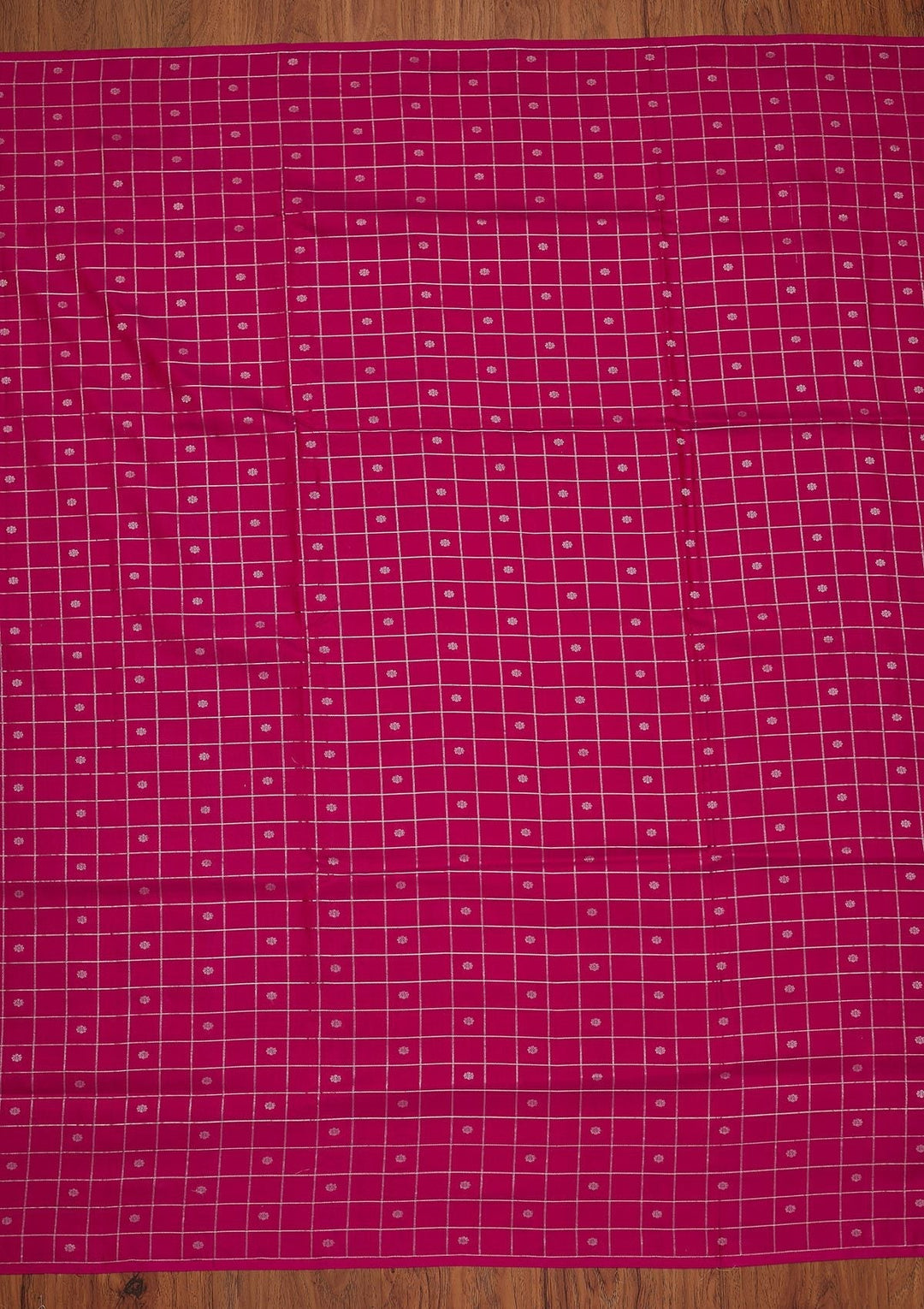 Rani Pink Zariwork Pure Silk Designer Saree - koskii