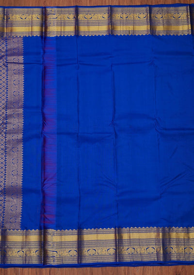 Rani Pink Zariwork Pure Silk Designer Unstitched Saree - Koskii