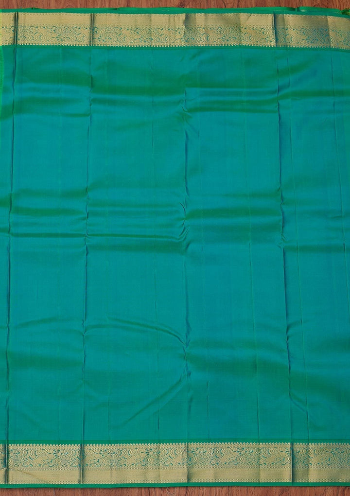 Rani Pink Zariwork Pure Silk Designer Unstitched Saree - Koskii