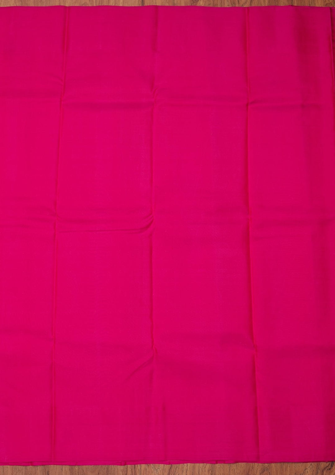 Rani Pink Zariwork Pure Silk Designer Unstitched Saree - Koskii