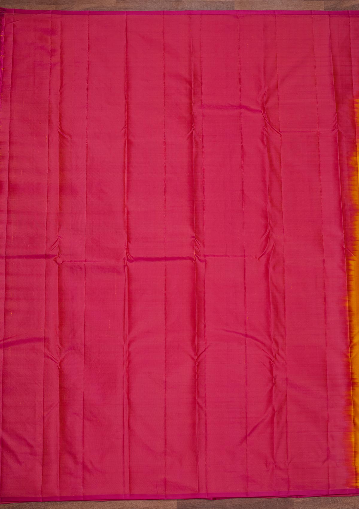 Rani Pink Zariwork Pure Silk Designer Saree - Koskii